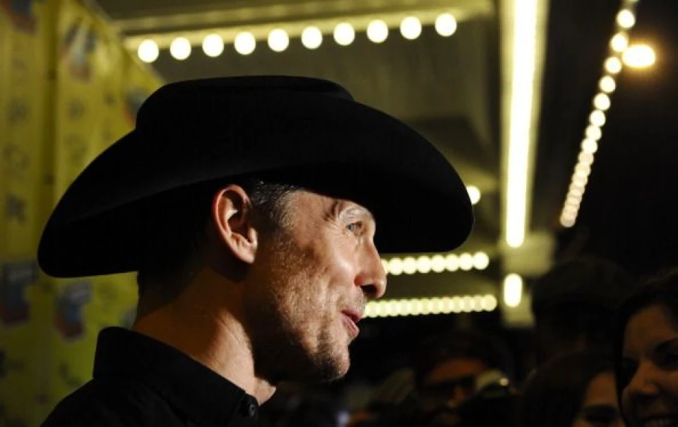 Актьорът Матю Макхонъхи на американската премиера на "Killer Joe"