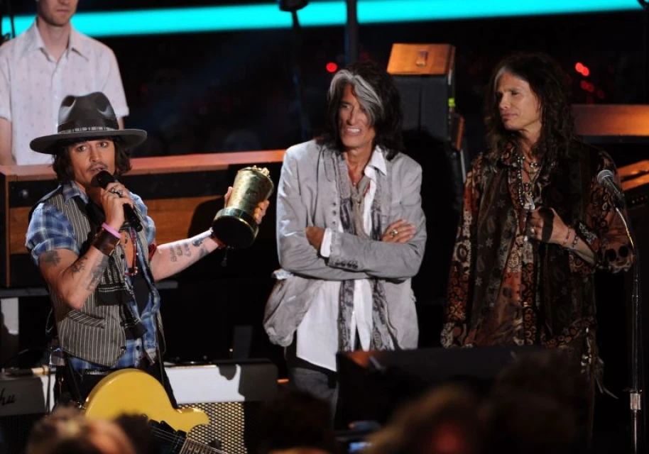 Johnny Depp, Steven Tyler и Joe Perry