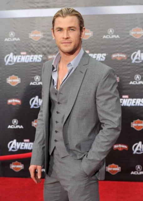 Актьорът Крис Хемсуът на премиерата на "Marvel's The Avengers"