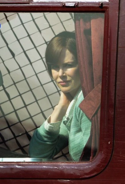 Никол Кидман по време на снимките на "The Railway Man"