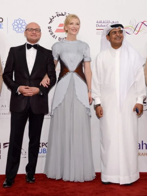 George Kern, Cate Blanchett, Abdulhamid Juma - председател на фестивала